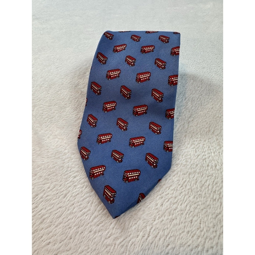 Frangi London Neck Tie‎ British Double Decker Bus Fun 58", 4" Silk